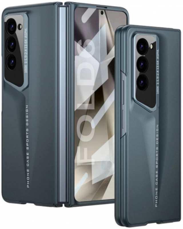 Samsung Galaxy Z Fold 6 Kılıf Ultra İnce Kamera Korumalı Sert Rubber Procase Kapak - Yeşil