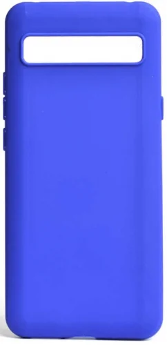 TCL 10 Plus Kılıf Zore Biye Mat Esnek Silikon - Mavi