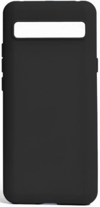 TCL 10 Plus Kılıf Zore Biye Mat Esnek Silikon - Siyah