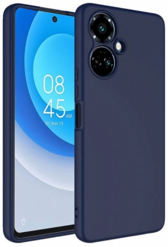 Tecno Camon 19 Pro Kılıf İçi Kadife Mat Yüzey Mara Lansman Kapak  - Lacivert