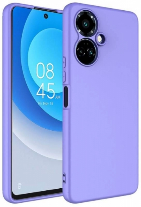 Tecno Camon 19 Pro Kılıf İçi Kadife Mat Yüzey Mara Lansman Kapak  - Lila