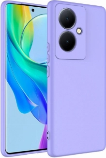 Vivo V29 Lite 5G Kılıf İçi Kadife Mat Mara Lansman Silikon Kapak  - Lila