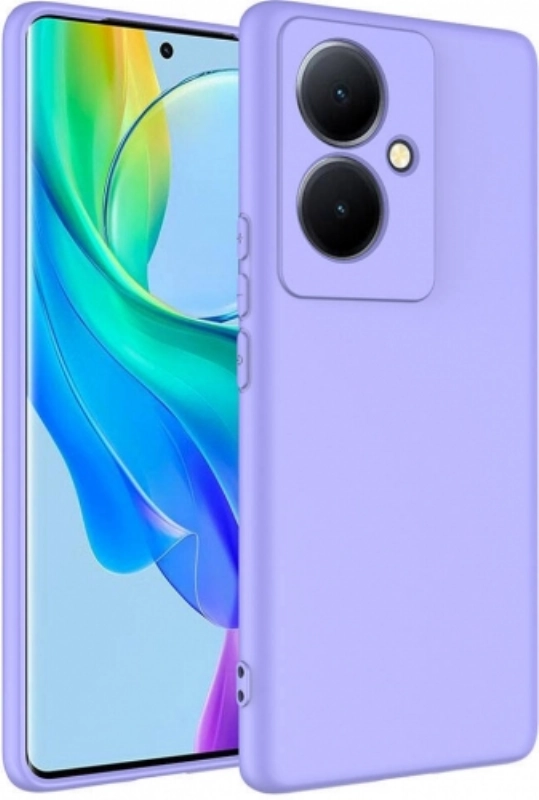 Vivo V29 Lite 5G Kılıf İçi Kadife Mat Mara Lansman Silikon Kapak  - Lila