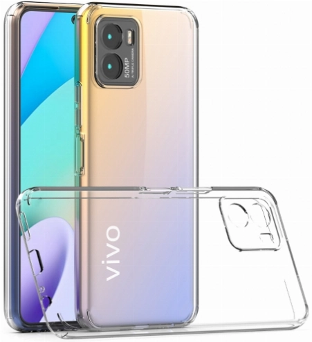 Vivo Y15s Kılıf Kamera Korumalı Esnek Silikon Kapak - Şeffaf