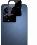 Vivo Y22s Kamera Lens 3D Koruyucu Cam  - Siyah