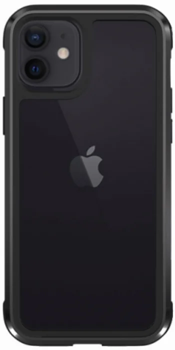 Wiwu Apple iPhone 11 Kılıf Defence Armor Serisi Arkası Şeffaf Lisanslı Kapak - Siyah
