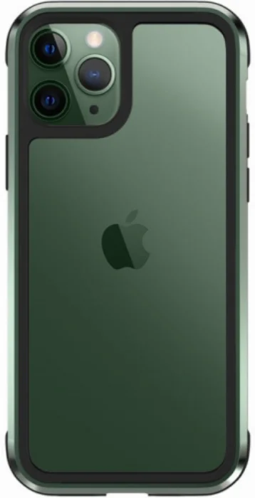 Wiwu Apple iPhone 11 Pro Kılıf Defence Armor Serisi Arkası Şeffaf Lisanslı Kapak - Yeşil