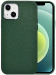 Wiwu Apple iPhone 13 (6.1) Kılıf Calfskin Serisi Deri Görünümlü Darbe Emici Kapak - Yeşil