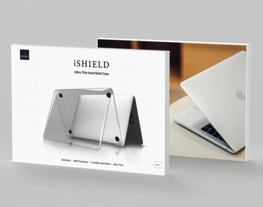 Wiwu Apple MacBook 13.3 inç Air Kılıf Macbook iShield Serisi Koruyucu Kapak - Pembe