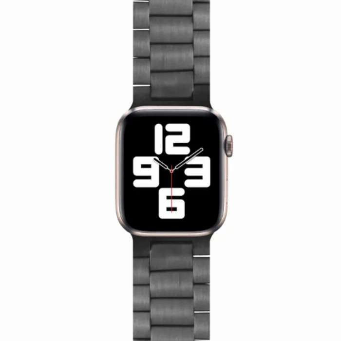 Wiwu Apple Watch 42mm Metal Kordon İnce Thin Three Beads - Gri