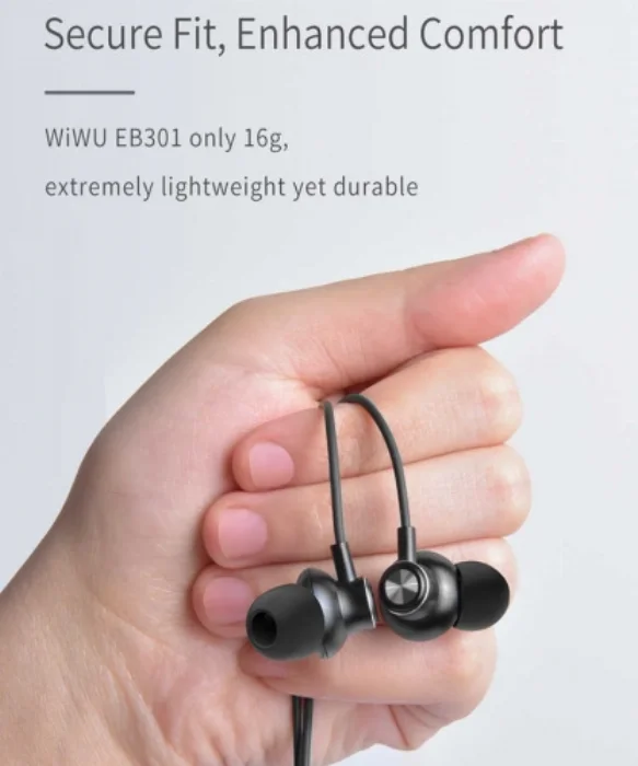Wiwu Earbuds 301 Apple Lightning Kulaklık - Siyah