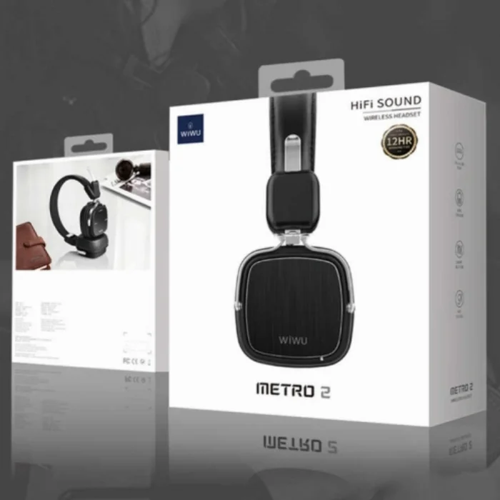 Wiwu Metro 2 Bluetooth Kulaklık - Siyah