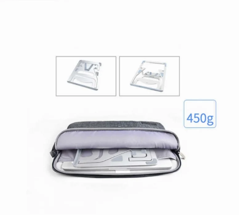 Wiwu S100 Laptop Standı Kademeli Kaymaz Padli Metal - Gümüş