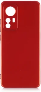 Xiaomi Mi 12 Kılıf İnce Mat Esnek Silikon - Kırmızı