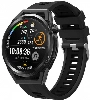 Xiaomi Amazfit Pace Kordon Metal Toka Tasarımlı Çift Renkli KRD-55 Silikon Kordon - Siyah