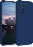 Xiaomi Mi 10T Kılıf Liquid Serisi İçi Kadife İnci Esnek Silikon Kapak - Lacivert