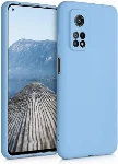 Xiaomi Mi 10T Kılıf Liquid Serisi İçi Kadife İnci Esnek Silikon Kapak - Mavi