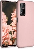 Xiaomi Mi 10T Pro Kılıf İnce Soft Mat Renkli Esnek Silikon Kapak - Rose Gold