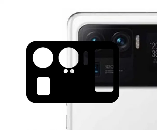 Xiaomi Mi 11 Ultra Kamera Lens Koruyucu Film 0.2mm - Siyah