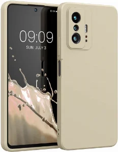 Xiaomi Mi 11T Kılıf İnce Mat Esnek Silikon - Gold