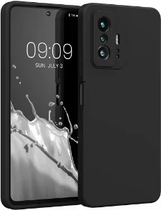 Xiaomi Mi 11T Kılıf İnce Mat Esnek Silikon - Siyah