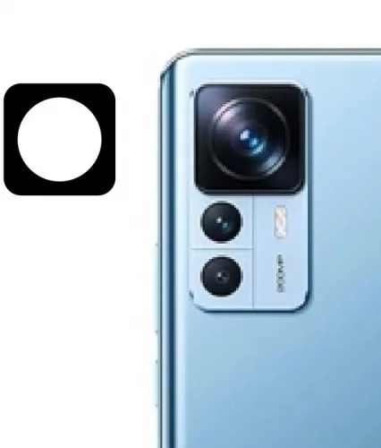 Xiaomi Mi 12T Kamera Lens Koruyucu Film 0.2mm - Siyah