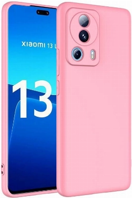 Xiaomi Mi 13 Lite Kılıf İçi Kadife Mat Mara Lansman Silikon Kapak  - Pembe