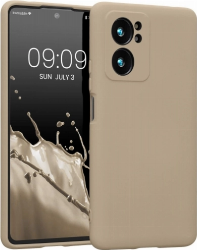 Xiaomi Mi 13T Kılıf İnce Soft Mat Renkli Esnek Silikon Kapak - Gold