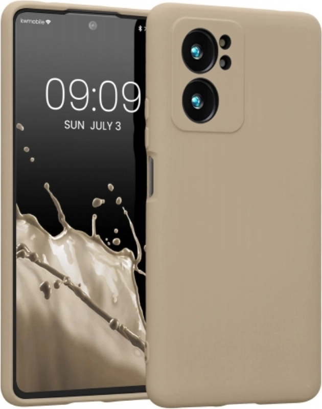 Xiaomi Mi 13T Pro Kılıf İnce Soft Mat Renkli Esnek Silikon Kapak - Gold