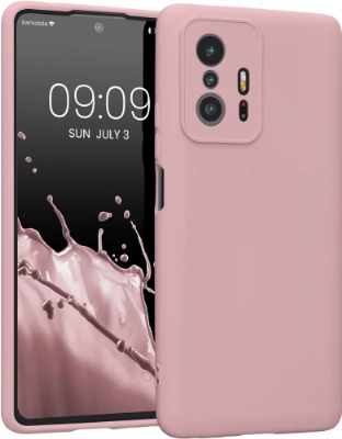 Xiaomi Mi 13T Pro Kılıf İnce Soft Mat Renkli Esnek Silikon Kapak - Rose Gold