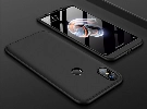 Xiaomi Mi 8 Kılıf 3 Parçalı 360 Tam Korumalı Rubber AYS Kapak  - Siyah