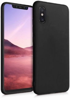 Xiaomi Mi 8 Pro Kılıf İnce Soft Mat Renkli Esnek Silikon Kapak - Siyah