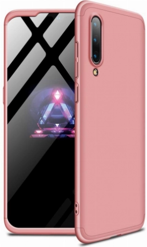 Xiaomi Mi 9 Kılıf 3 Parçalı 360 Tam Korumalı Rubber AYS Kapak  - Rose Gold