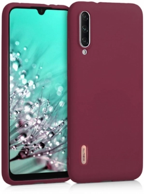 Xiaomi Mi 9 Lite Kılıf İnce Soft Mat Renkli Esnek Silikon Kapak - Mürdüm