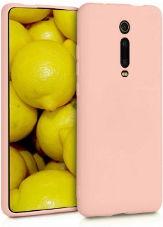 Xiaomi Mi 9T Kılıf İnce Soft Mat Renkli Esnek Silikon Kapak - Rose Gold