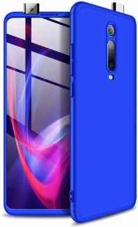 Xiaomi Mi 9T Pro Kılıf 3 Parçalı 360 Tam Korumalı Rubber AYS Kapak  - Mavi