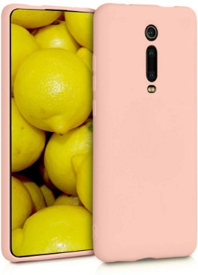 Xiaomi Mi 9T Pro Kılıf İnce Soft Mat Renkli Esnek Silikon Kapak - Rose Gold