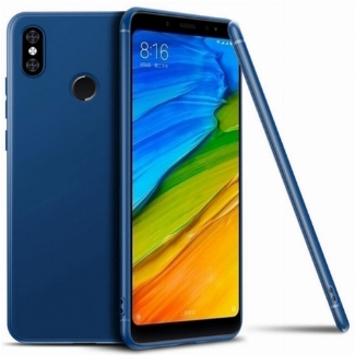 Xiaomi Mi A2 / Xiaomi Mi 6X Kılıf İnce Soft Mat Renkli Esnek Silikon Kapak - Lacivert