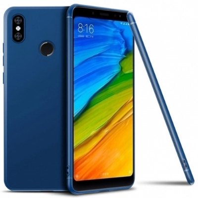 Xiaomi Mi A2 / Xiaomi Mi 6X Kılıf İnce Soft Mat Renkli Esnek Silikon Kapak - Lacivert