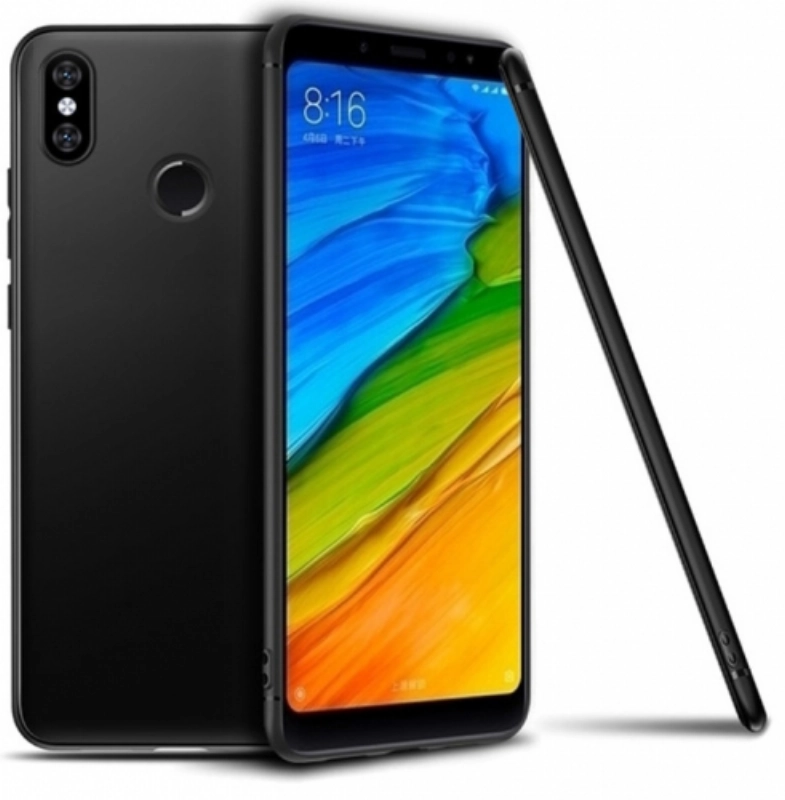 Xiaomi Mi A2 / Xiaomi Mi 6X Kılıf İnce Soft Mat Renkli Esnek Silikon Kapak - Siyah