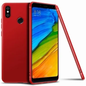 Xiaomi Mi A2 Lite Kılıf İnce Mat Esnek Silikon - Kırmızı