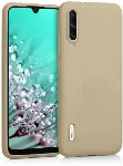 Xiaomi Mi A3 Kılıf İnce Soft Mat Renkli Esnek Silikon Kapak - Gold