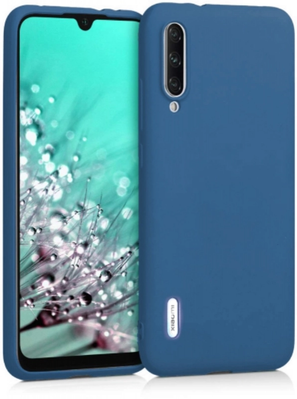 Xiaomi Mi A3 Kılıf İnce Soft Mat Renkli Esnek Silikon Kapak - Lacivert