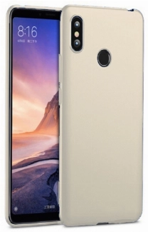 Xiaomi Mi Max 3 Kılıf İnce Soft Mat Renkli Esnek Silikon Kapak - Gold