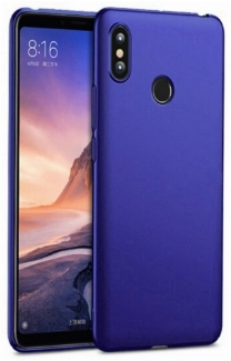 Xiaomi Mi Max 3 Kılıf İnce Soft Mat Renkli Esnek Silikon Kapak - Lacivert