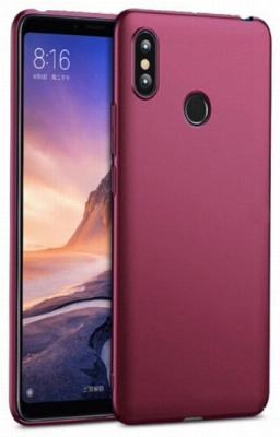 Xiaomi Mi Max 3 Kılıf İnce Soft Mat Renkli Esnek Silikon Kapak - Mürdüm