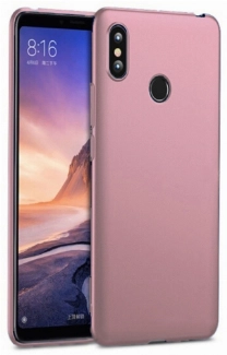 Xiaomi Mi Max 3 Kılıf İnce Soft Mat Renkli Esnek Silikon Kapak - Rose Gold