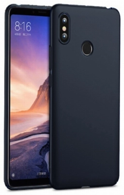 Xiaomi Mi Max 3 Kılıf İnce Soft Mat Renkli Esnek Silikon Kapak - Siyah