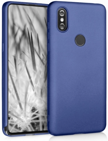 Xiaomi Mi Mix 3 Kılıf İnce Soft Mat Renkli Esnek Silikon Kapak - Lacivert