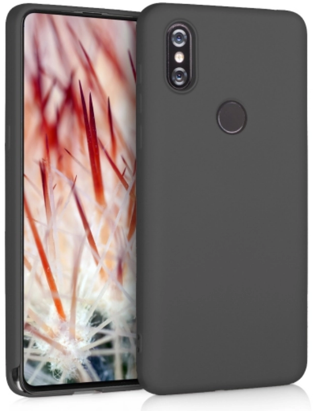 Xiaomi Mi Mix 3 Kılıf İnce Soft Mat Renkli Esnek Silikon Kapak - Siyah